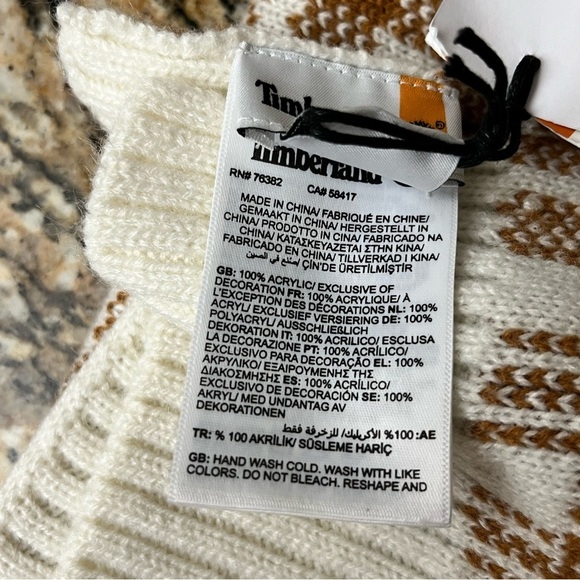 Timberland Scarf Wheat herringbone academia Preppy Gorpcore fishermen angler o/s - Picture 9 of 10